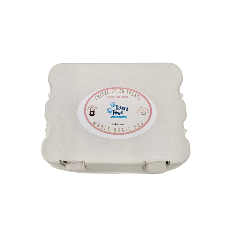 Freezy Paws Freeze Dried Quail Eggs Dog Treats 12 Pack