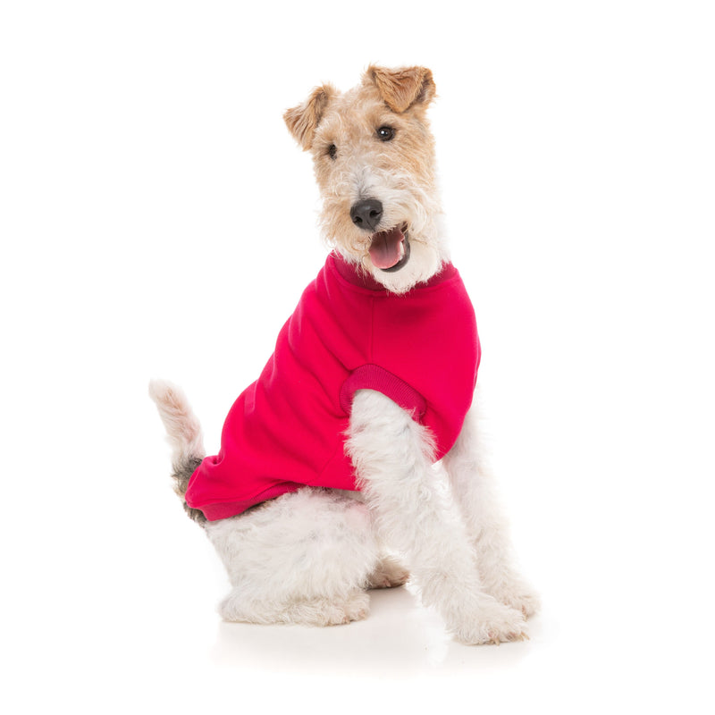 FuzzYard Dog Apparel Allday Sweater Magenta Size 4-Habitat Pet Supplies