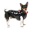 FuzzYard Dog Apparel Amor Puffer Jacket Black and Red Size 3