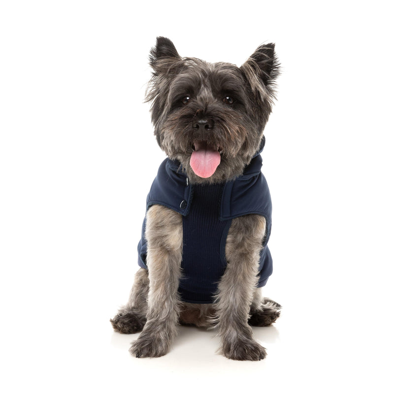 FuzzYard Dog Apparel Essential Padded Hooded Jacket Navy Size 7 ^+^
