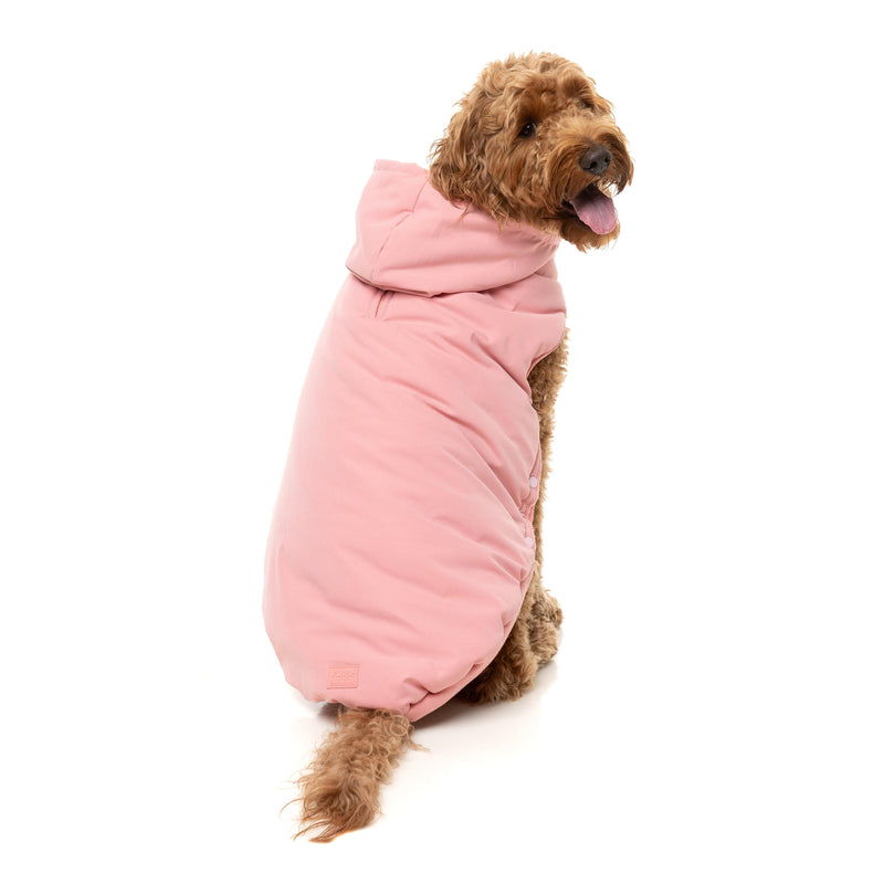 FuzzYard Dog Apparel Essential Padded Hooded Jacket Pink Size 4 ^+^