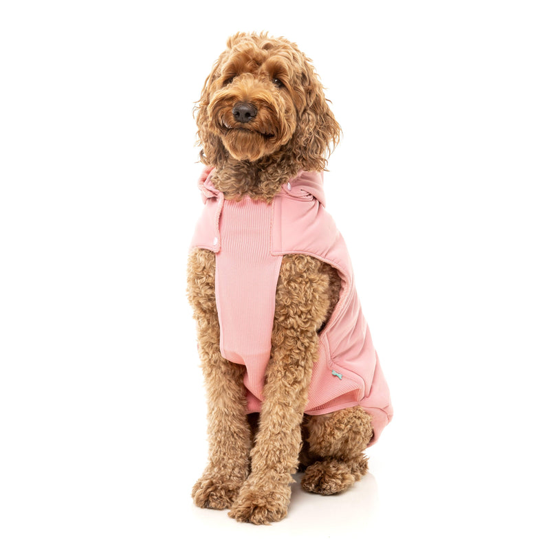 FuzzYard Dog Apparel Essential Padded Hooded Jacket Pink Size 4 ^+^