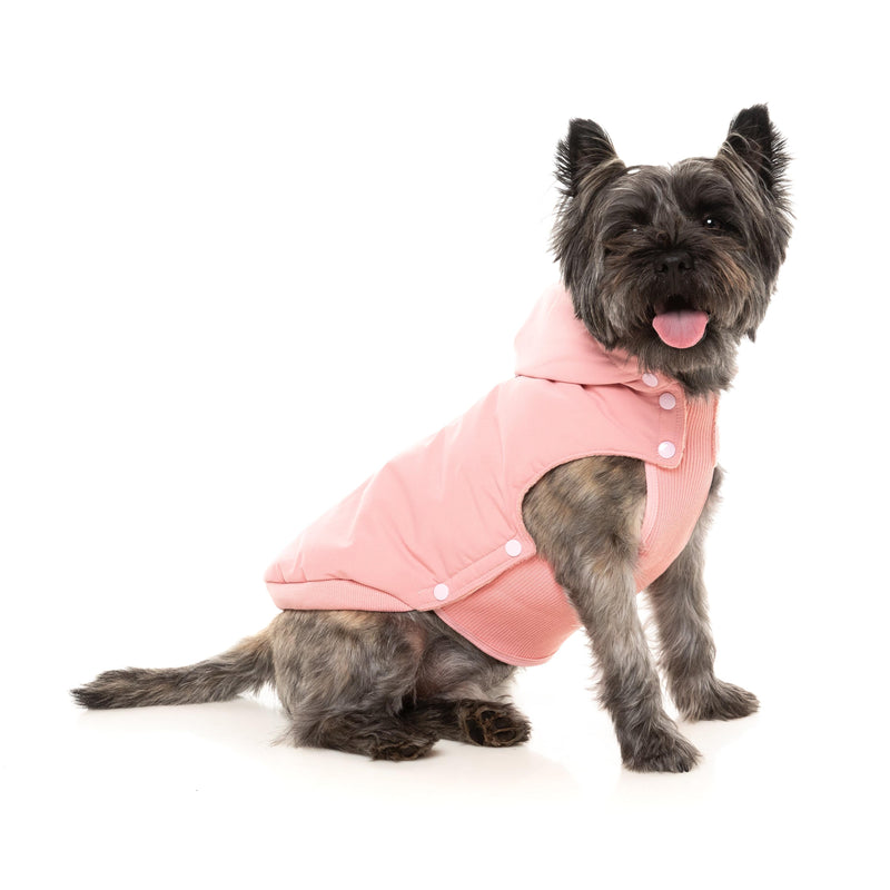 FuzzYard Dog Apparel Essential Padded Hooded Jacket Pink Size 4 ^+^