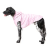 FuzzYard Dog Apparel Flipside Raincoat Pink and Grey Size 1