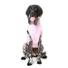 FuzzYard Dog Apparel Flipside Raincoat Pink and Grey Size 6