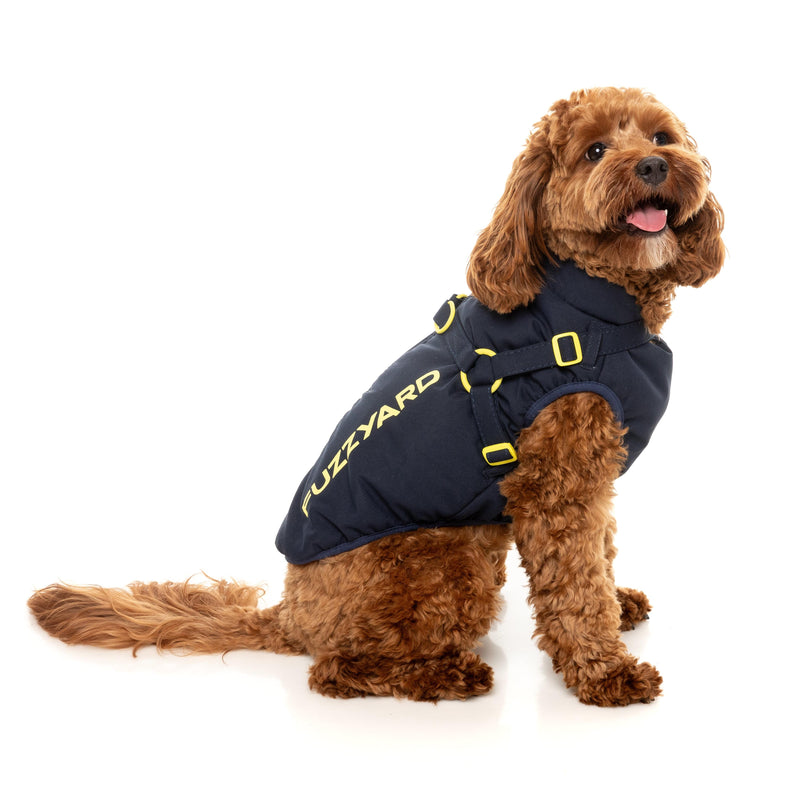 FuzzYard Dog Apparel Harness Jacket Horizon Navy Size 5 ^+^