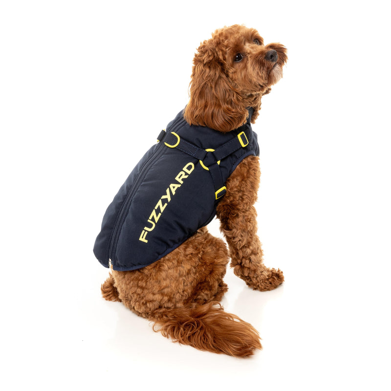 FuzzYard Dog Apparel Harness Jacket Horizon Navy Size 5 ^+^