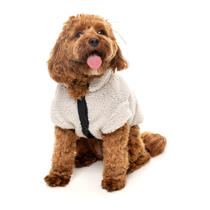 FuzzYard Dog Apparel Jacket Basecamp Stone Size 3 ***