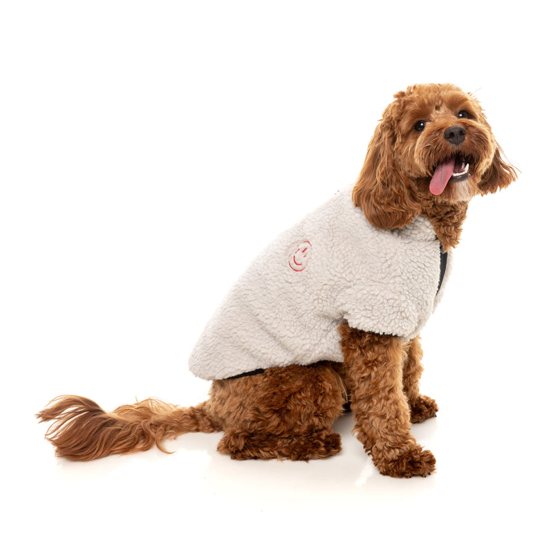 FuzzYard Dog Apparel Jacket Basecamp Stone Size 3 ***