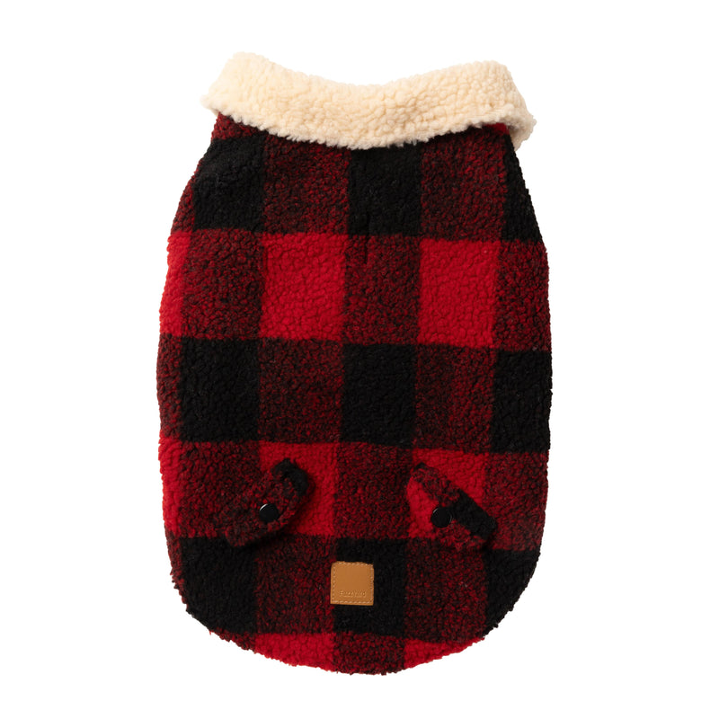 FuzzYard Dog Apparel Jacket Lumberjack Red Size 3 ^+^