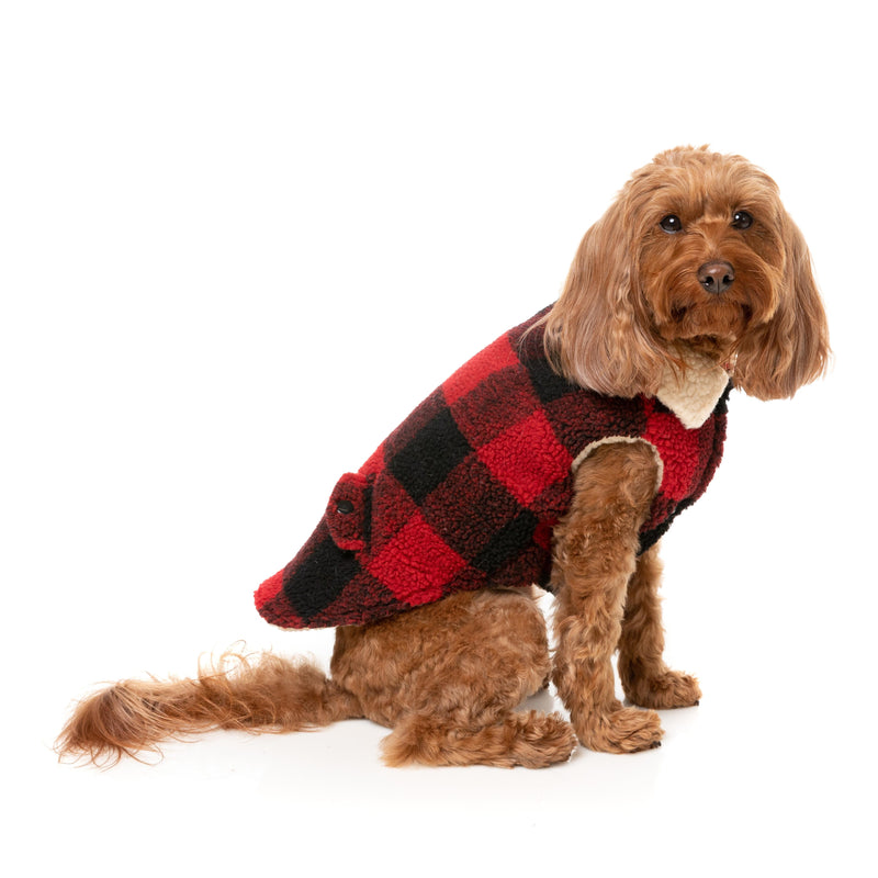 FuzzYard Dog Apparel Jacket Lumberjack Red Size 5 ^+^
