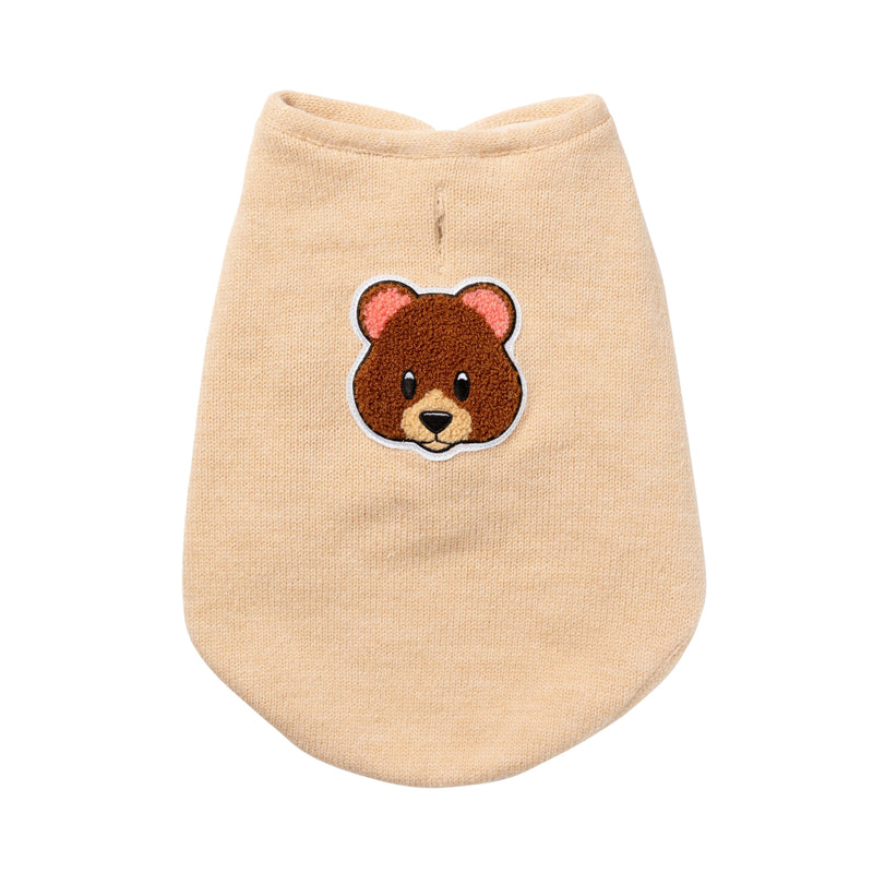 FuzzYard Dog Apparel Knit Pullover Beige Size 3