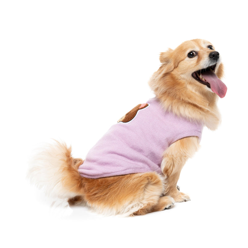 FuzzYard Dog Apparel Knit Pullover Lilac Size 3