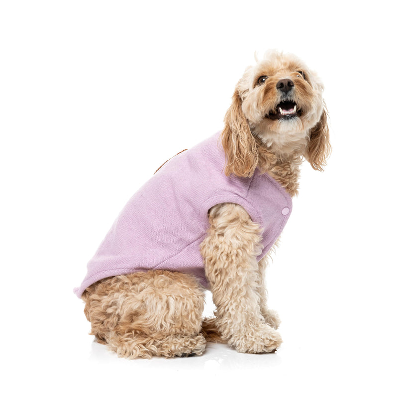 FuzzYard Dog Apparel Knit Pullover Lilac Size 4