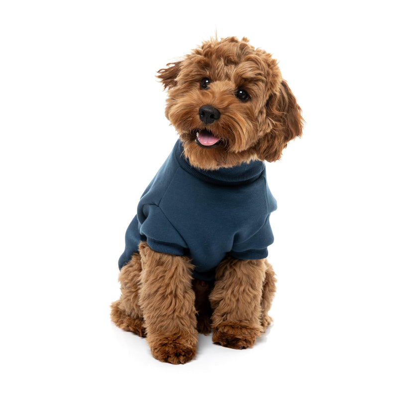 FuzzYard Dog Apparel Stevie Sweater Navy Size 5-Habitat Pet Supplies