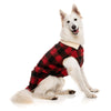 FuzzYard Dog Apparel The Lumberjack Vest Red and Black Size 6