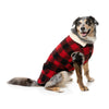 FuzzYard Dog Apparel The Lumberjack Vest Red and Black Size 7