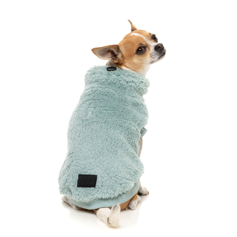 FuzzYard Dog Apparel Turtle Teddy 25 Sweater Arctic Blue Size 7 ^+^