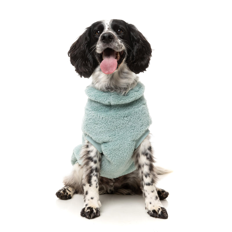 FuzzYard Dog Apparel Turtle Teddy 25 Sweater Arctic Blue Size 7 ^+^