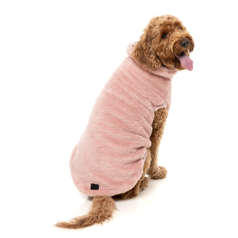 FuzzYard Dog Apparel Turtle Teddy 25 Sweater Blossom Pink Size 1 ^+^