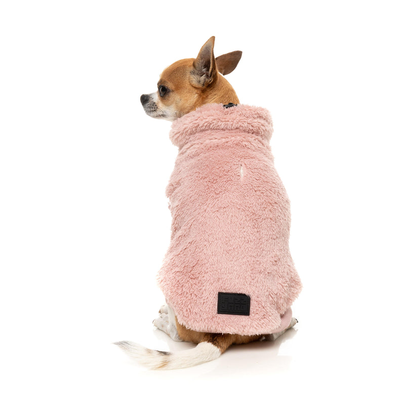 FuzzYard Dog Apparel Turtle Teddy 25 Sweater Blossom Pink Size 7 ^+^