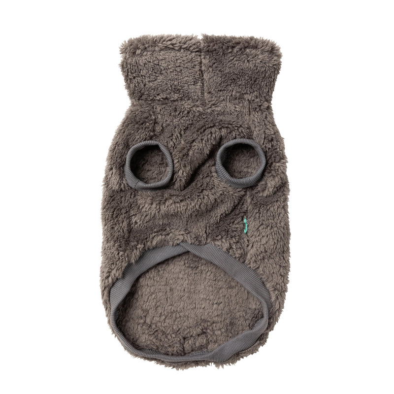 FuzzYard Dog Apparel Turtle Teddy 25 Sweater Gunmetal Grey Size 4 ^+^