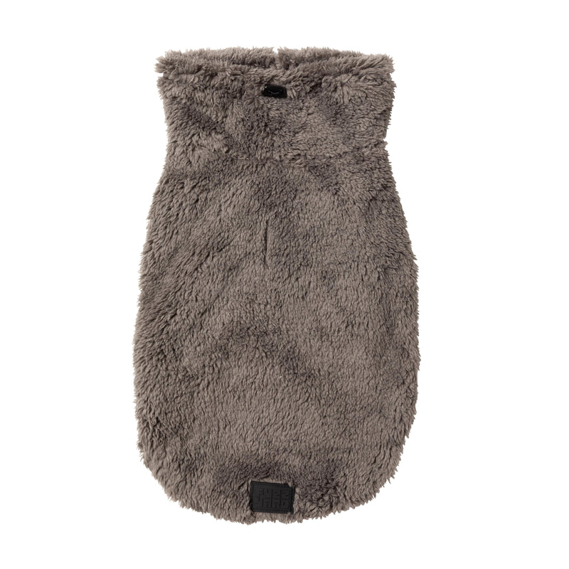 FuzzYard Dog Apparel Turtle Teddy 25 Sweater Gunmetal Grey Size 4 ^+^
