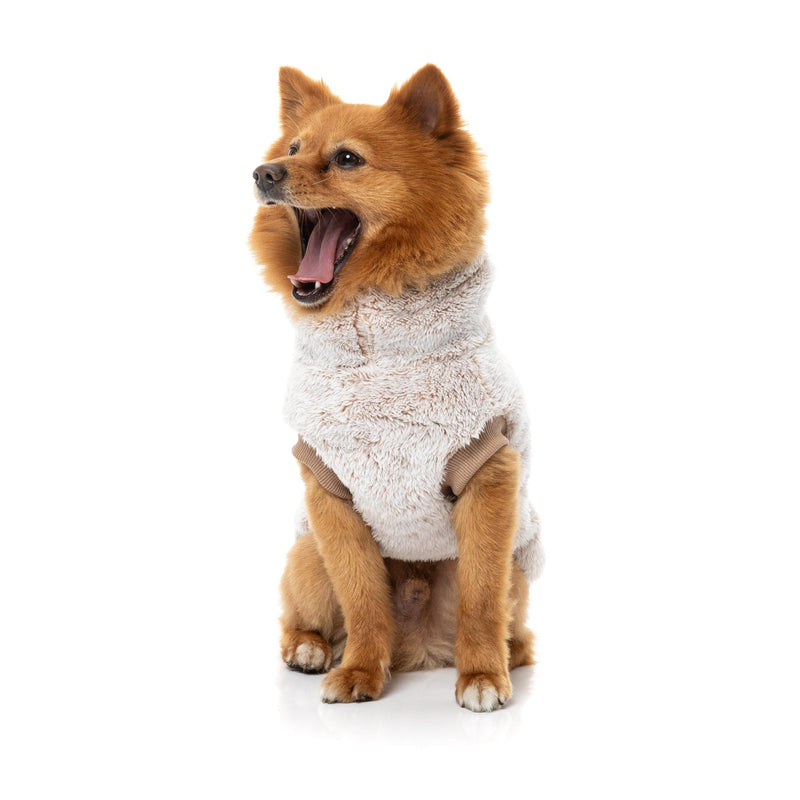 FuzzYard Dog Apparel Turtle Teddy 26 Sweater Frosted Latte Size 2