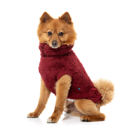 FuzzYard Dog Apparel Turtle Teddy 26 Sweater Maroon Size 5
