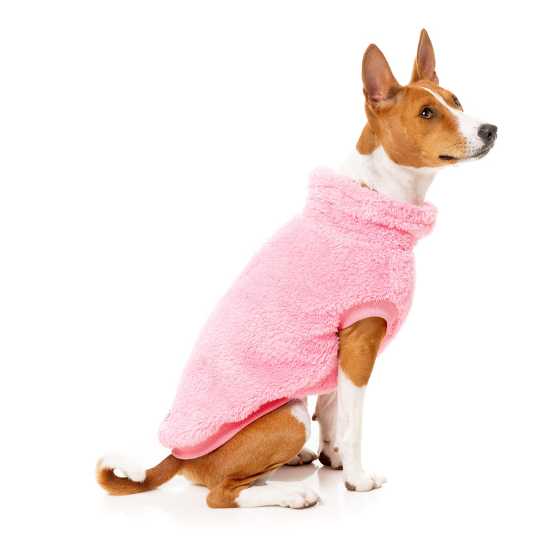 FuzzYard Dog Apparel Turtle Teddy Sweater Pink Size 7