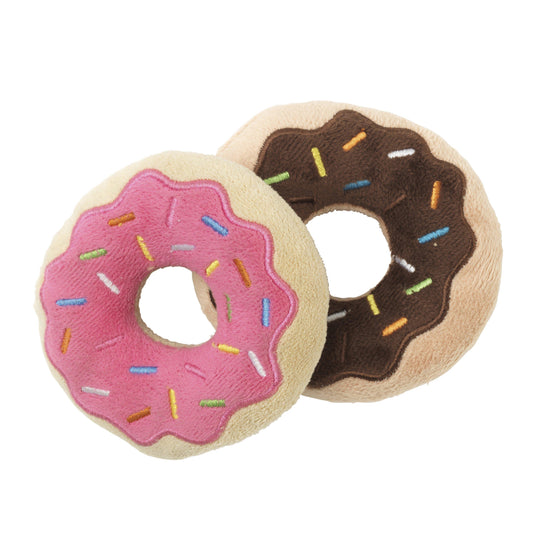 FuzzYard Dog Toy Donuts 2 Pack