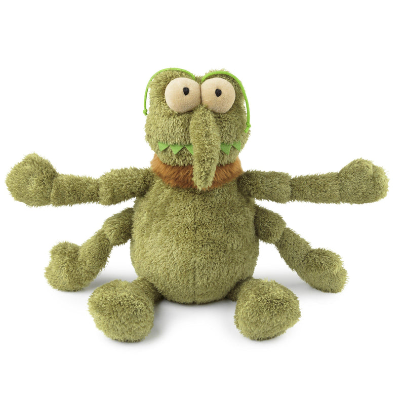 FuzzYard Dog Toy Scratchy Green Flea Small-Habitat Pet Supplies