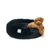 FuzzYard Dreamezzzy Cuddler Dog Bed Black Small***-Habitat Pet Supplies