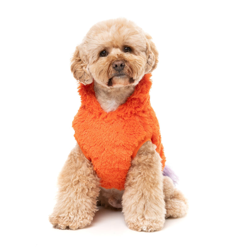 FuzzYard Halloween Dog Apparel Pumpkin Head Hoodie Size 1***