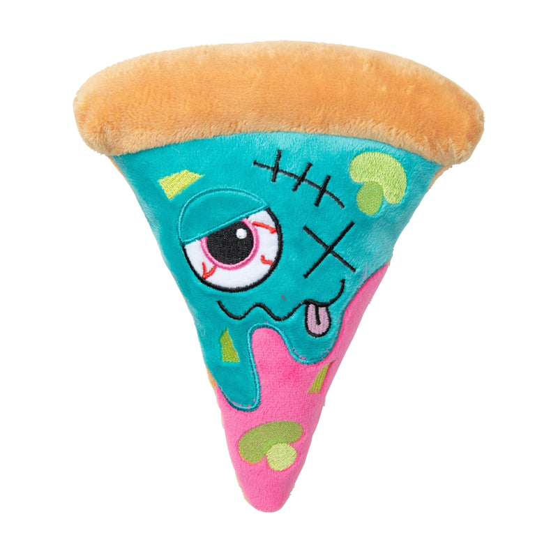 FuzzYard Halloween Zombizza Marg-Eat-Her Plush Squeaky Dog Toy***-Habitat Pet Supplies