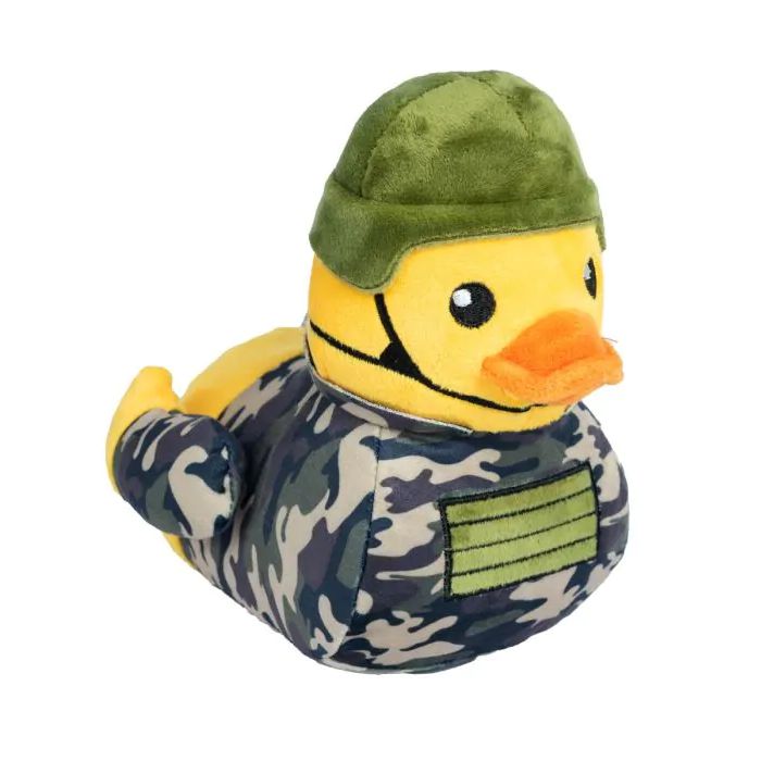 FuzzYard Waddle Squad-dle Commanduck Plush Dog Toy-Habitat Pet Supplies