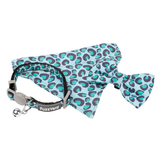 FuzzYard Wild One Aqua Cat Collar Fashion Pack