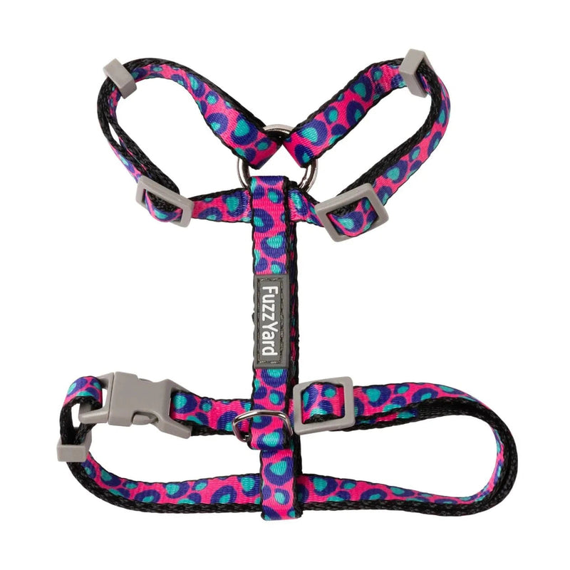 FuzzYard Wild One Bubblegum Cat Harness and Lead Walking Set ^._.^