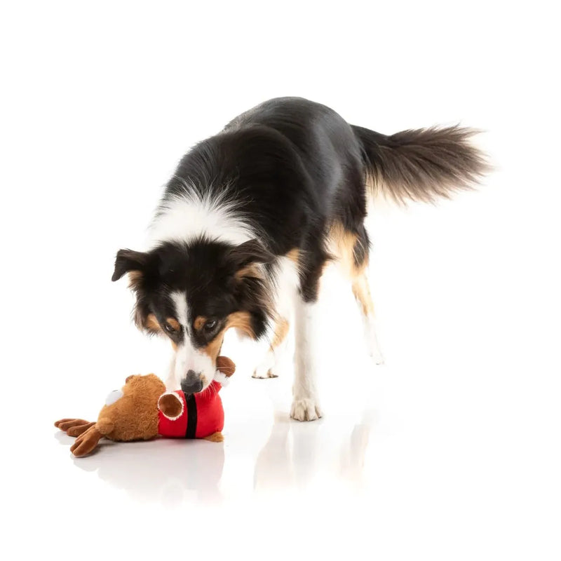 Fuzzyard Christmas Reggie Claus Reindeer Dog Toy Large