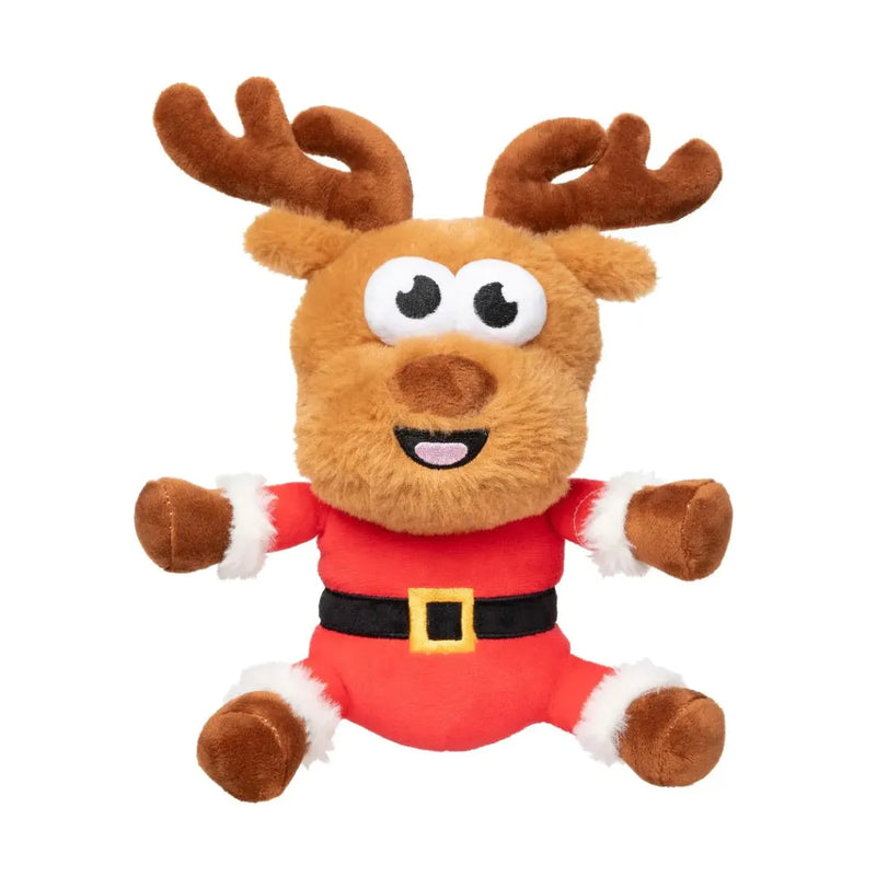 Fuzzyard Christmas Reggie Claus Reindeer Dog Toy Large-Habitat Pet Supplies