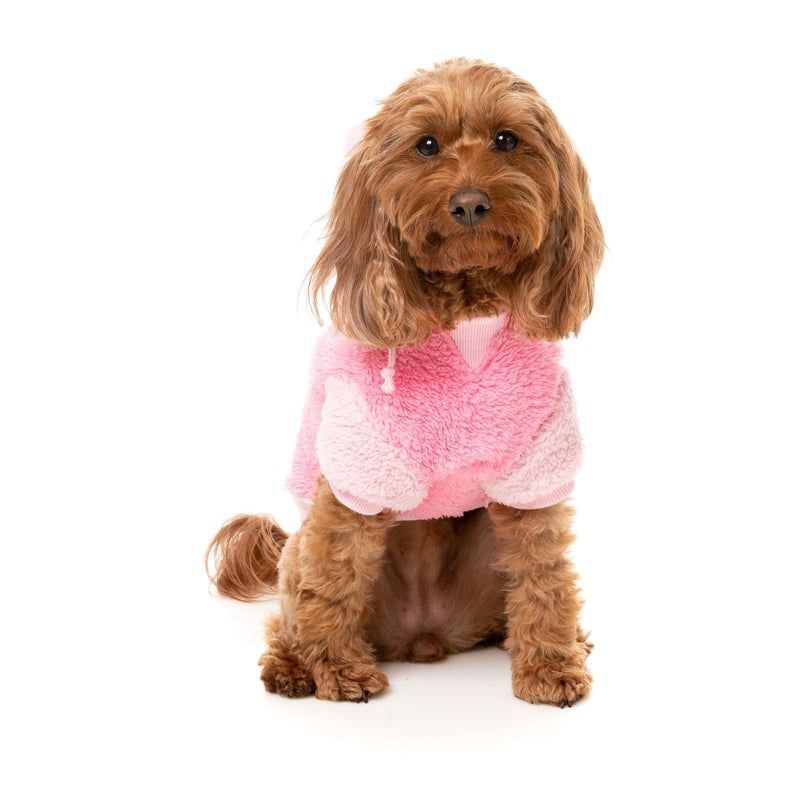Fuzzyard Dog Apparel Winnie Hoodie Pink Size 1-Habitat Pet Supplies