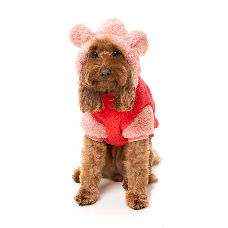 Fuzzyard Dog Apparel Winnie Hoodie Red Size 4