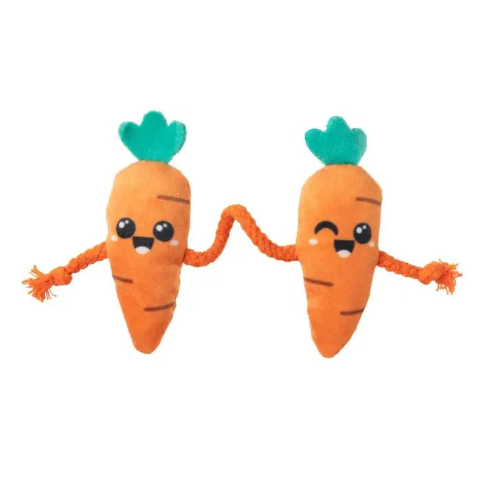 Fuzzyard Easter Carrots 2 Piece String Plush Cat Toy ***-Habitat Pet Supplies