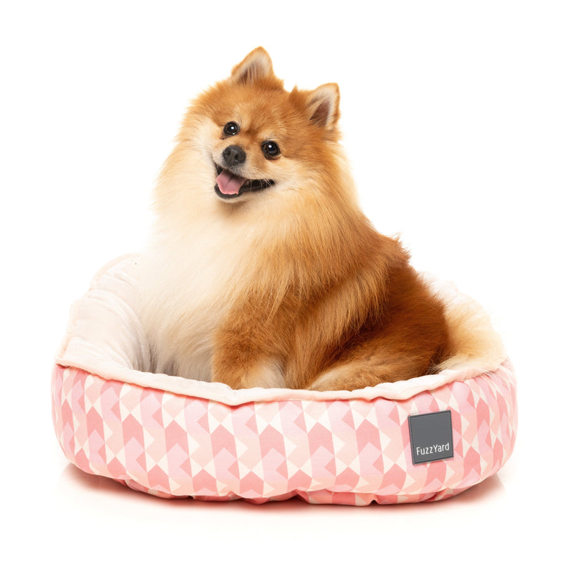 Fuzzyard Reversible Dog Bed Pink Lemonade Large