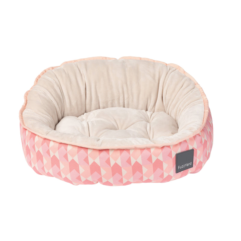Fuzzyard Reversible Dog Bed Pink Lemonade Small