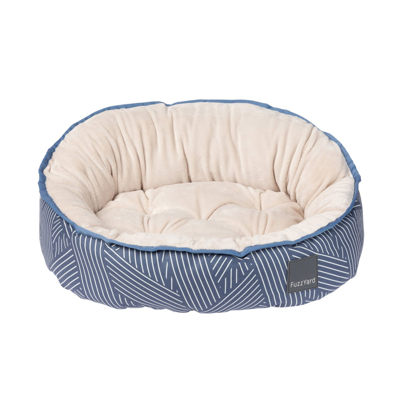 Fuzzyard Reversible Dog Bed Thornbury Aegean Blue Large