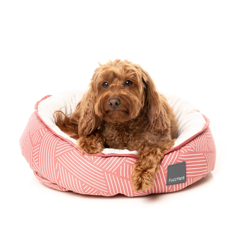 Fuzzyard Reversible Dog Bed Thornbury Brick Red Large