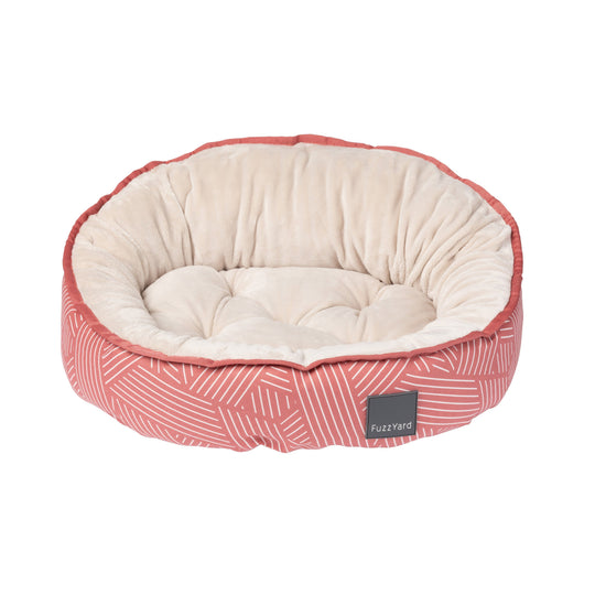 Fuzzyard Reversible Dog Bed Thornbury Brick Red Small