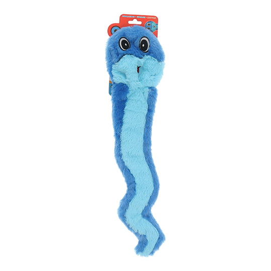 GURU Hide A Tail Snake Plush Dog Enrichment Toy Blue Large