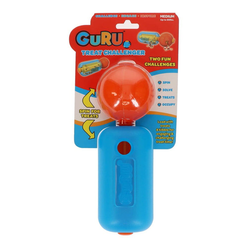 GURU Treat Challenger Dog Enrichment Toy Medium-Habitat Pet Supplies